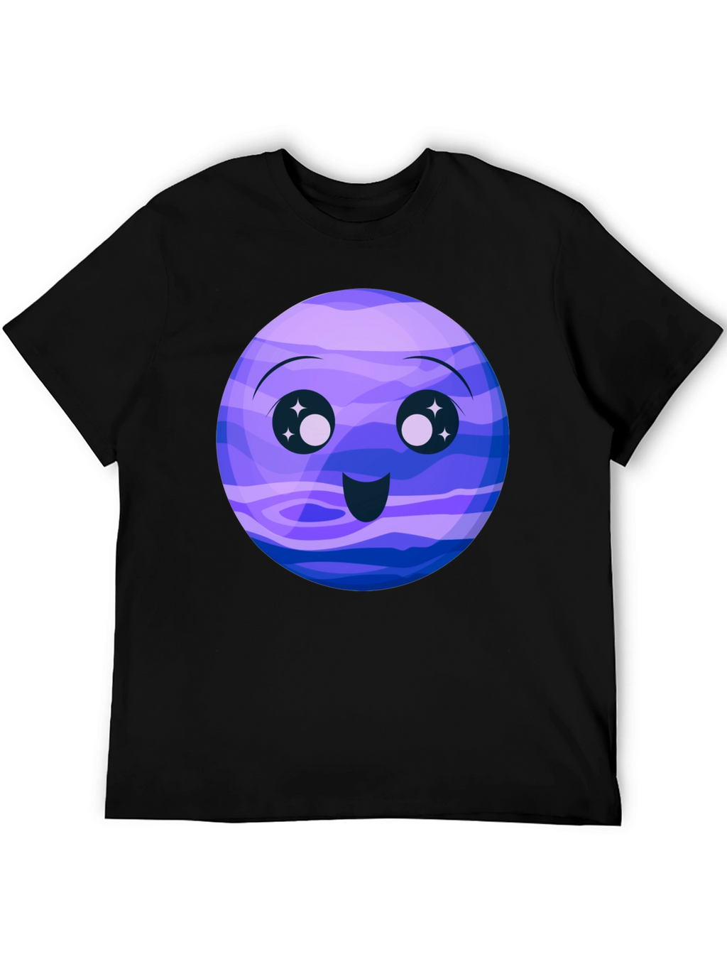 Cute Neptune Cartoon Graphic T-Shirt