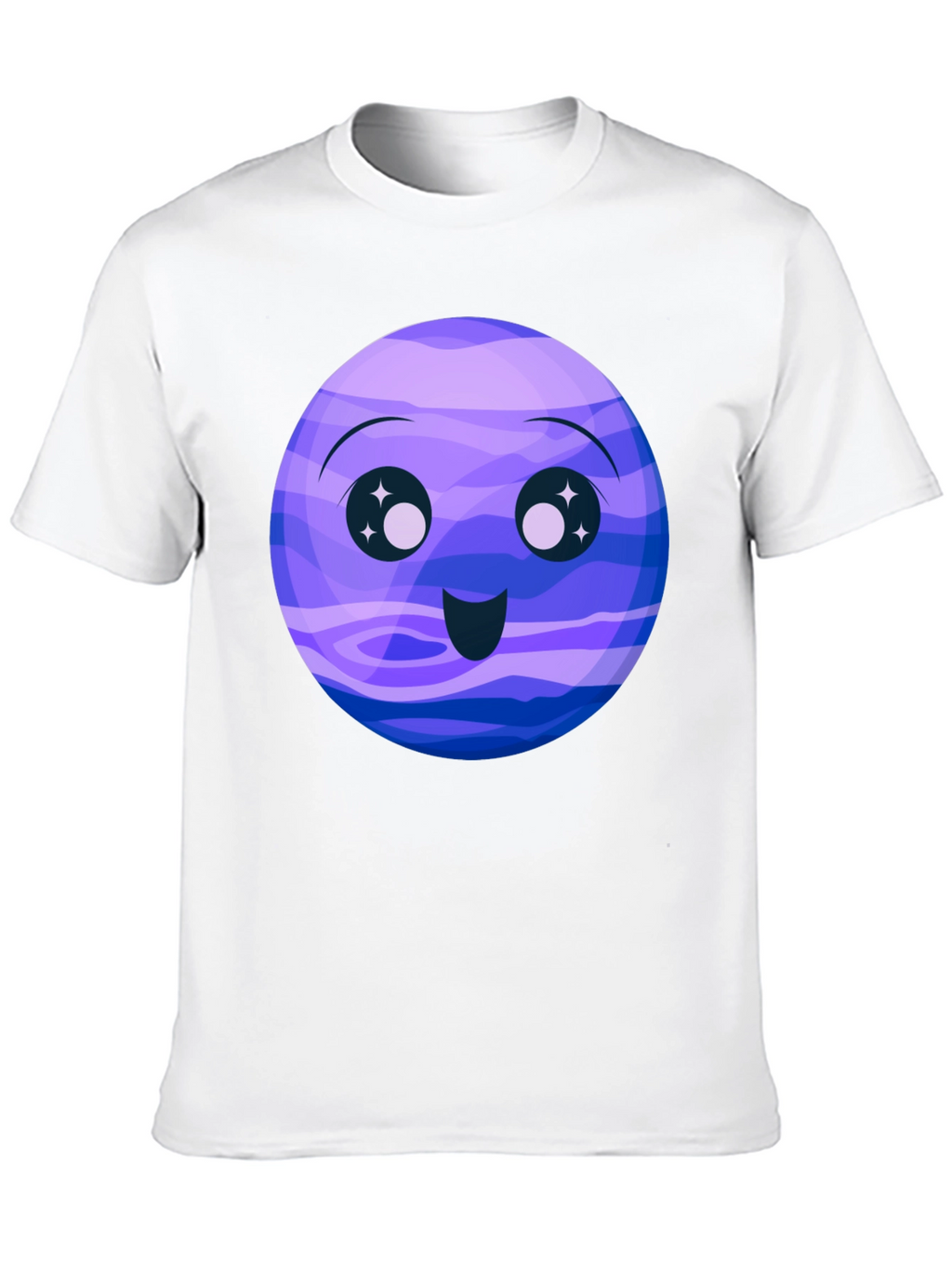 Cute Neptune Cartoon Graphic T-Shirt