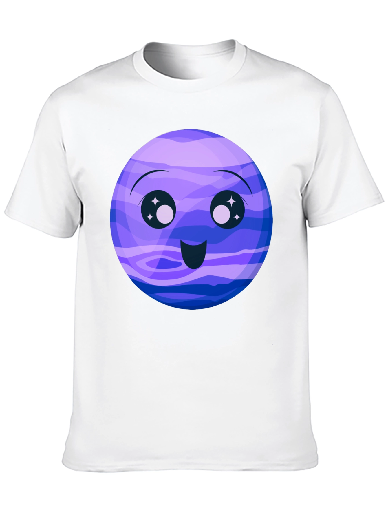 Cute Neptune Cartoon Graphic T-Shirt