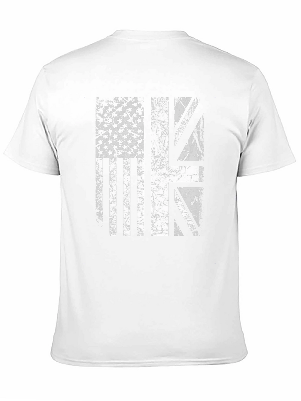 USA & UK Flag Graphic Print Tee