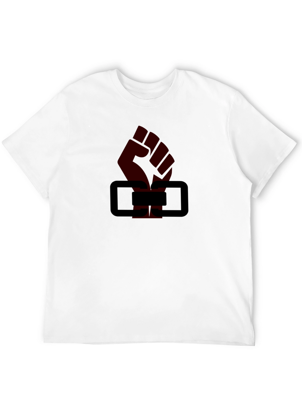 Black Fist & Blocks Graphic T-Shirt