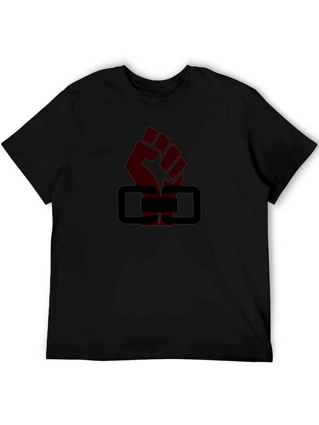 Black Fist & Blocks Graphic T-Shirt