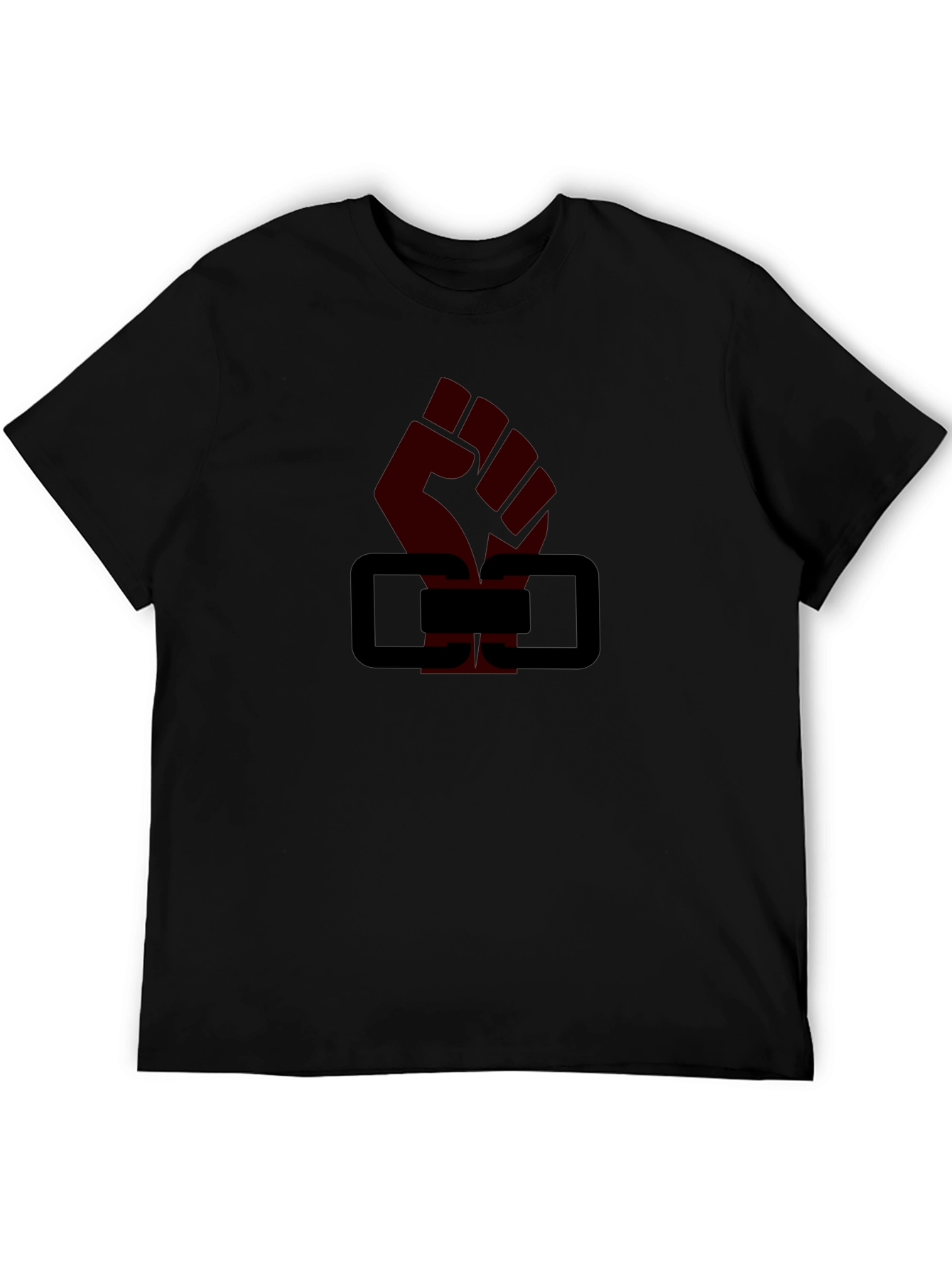Black Fist & Blocks Graphic T-Shirt