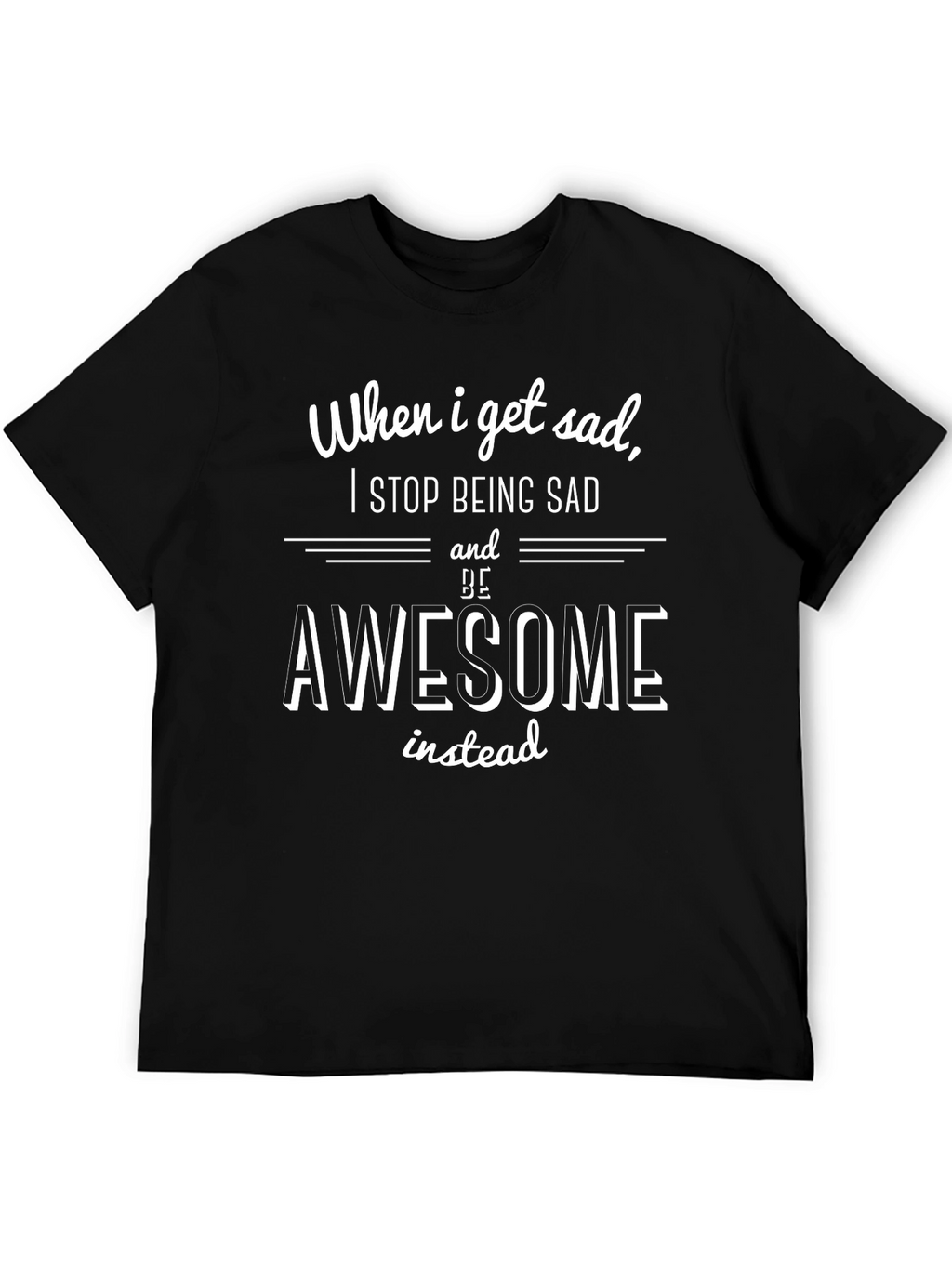 Awesome Instead T-Shirt | Trendy Mens Graphic Tee