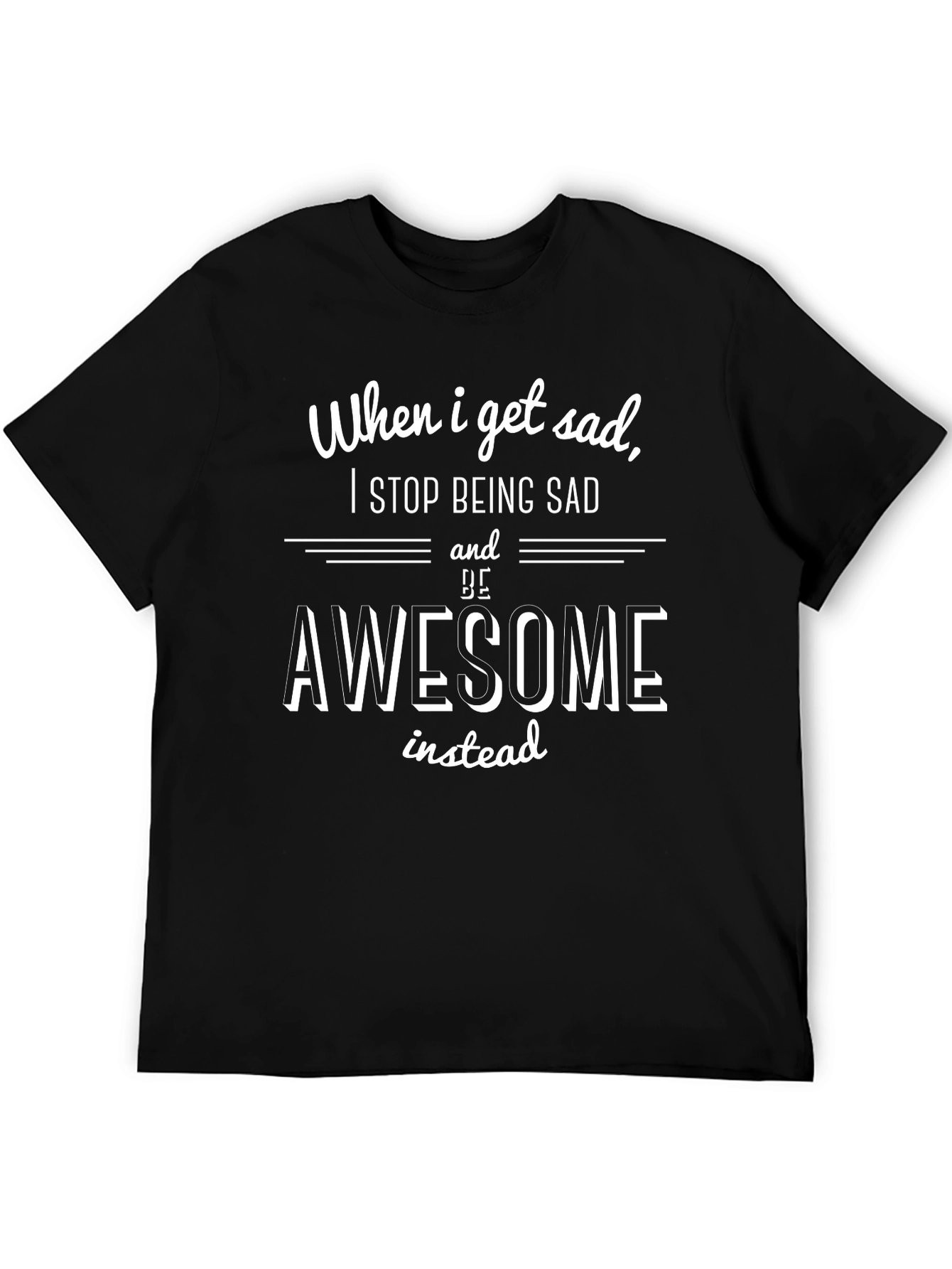 Awesome Instead T-Shirt | Trendy Mens Graphic Tee