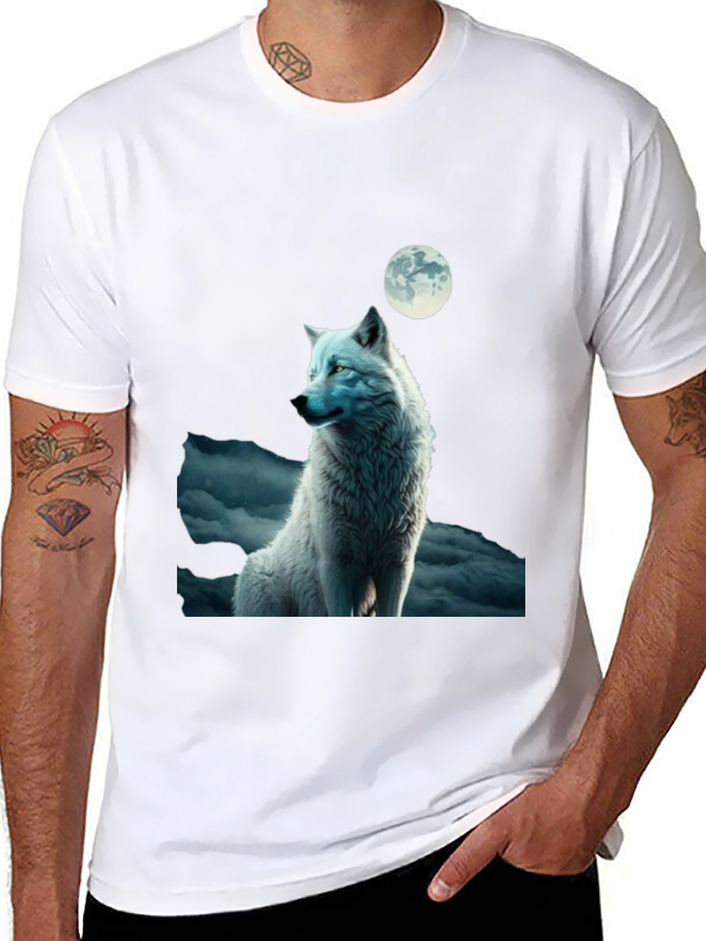 Wolf Moon Graphic T-Shirt