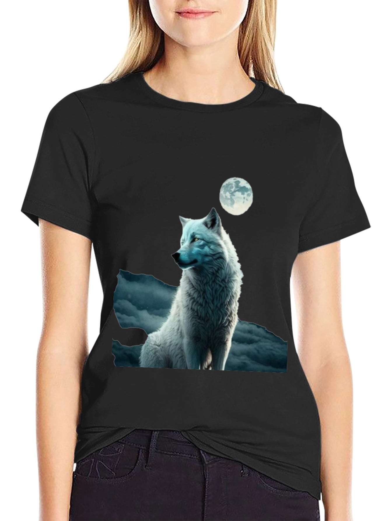 Wolf Moon Graphic T-Shirt