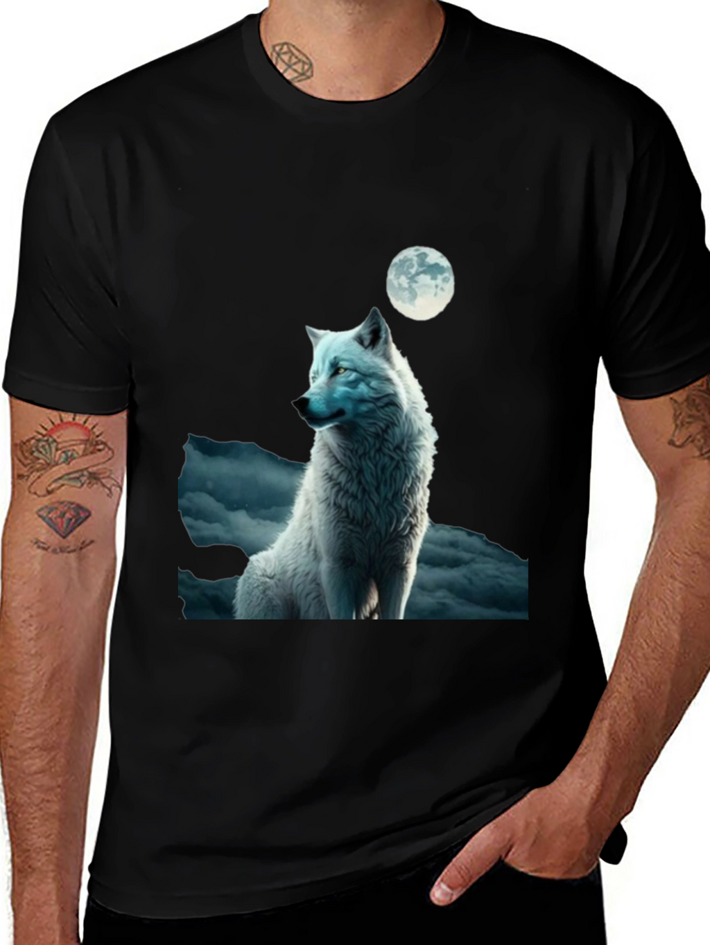Wolf Moon Graphic T-Shirt