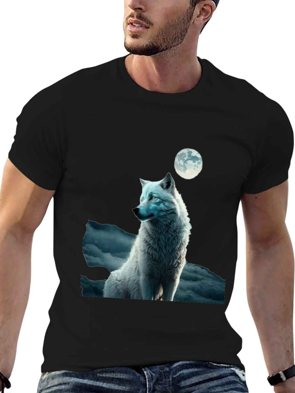 Wolf Moon Graphic T-Shirt