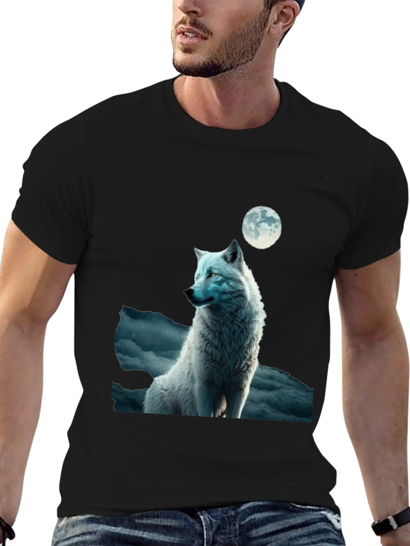 Wolf Moon Graphic T-Shirt