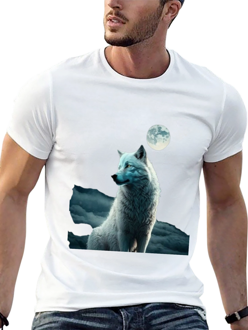 Wolf Moon Graphic T-Shirt