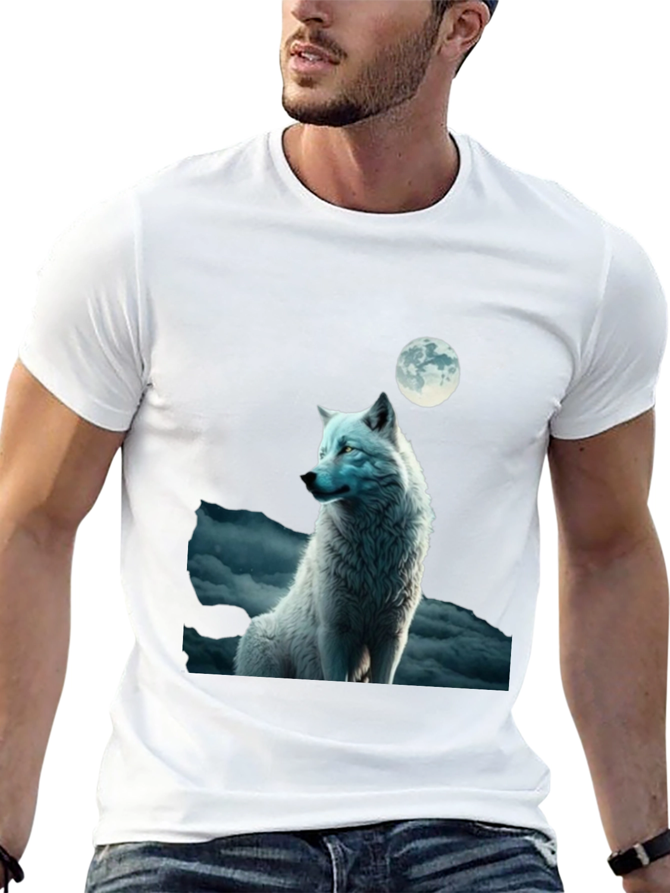 Wolf Moon Graphic T-Shirt