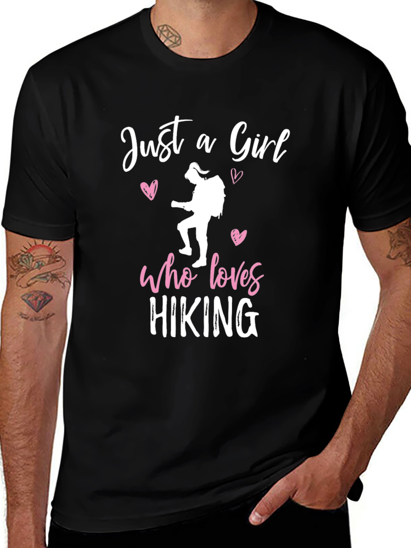 Hiking Girl T-Shirt: Just a Girl Who Loves Hiking