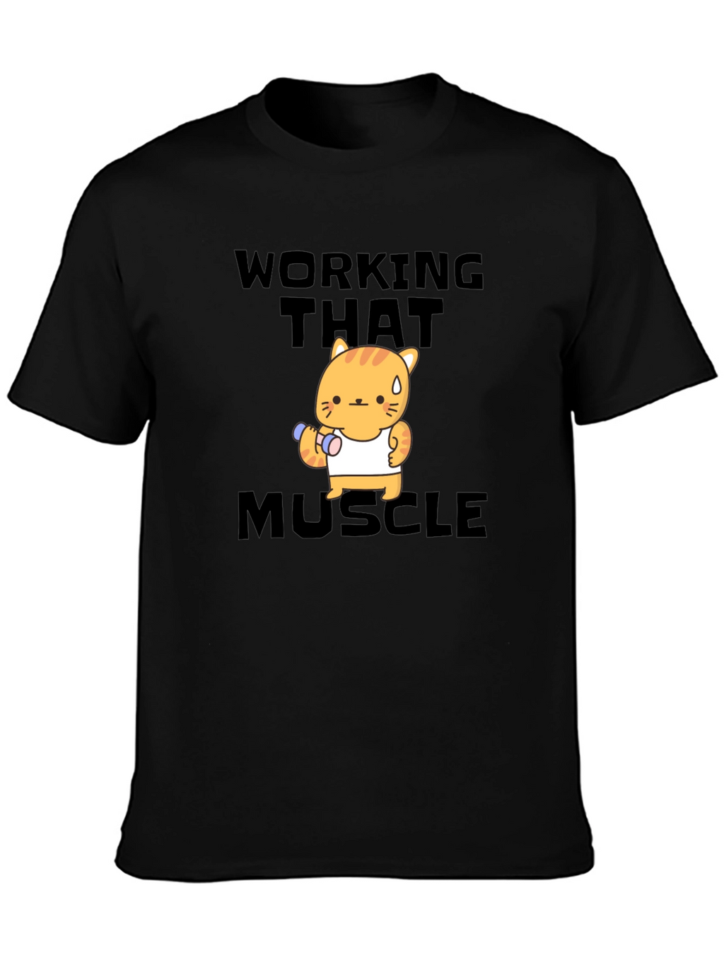 Workout Cat T-Shirt - Muscle Power!