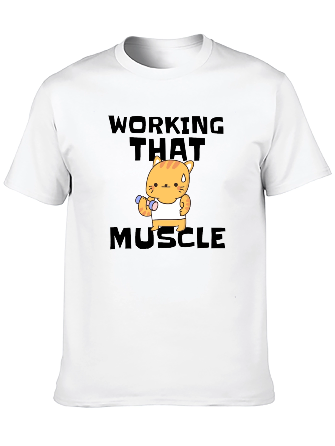 Workout Cat T-Shirt - Muscle Power!