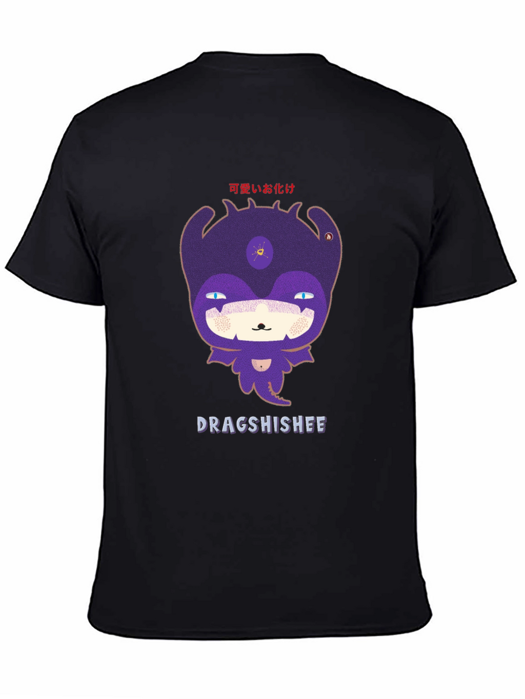 Dragshishee Graphic Tee - Black Cotton Blend