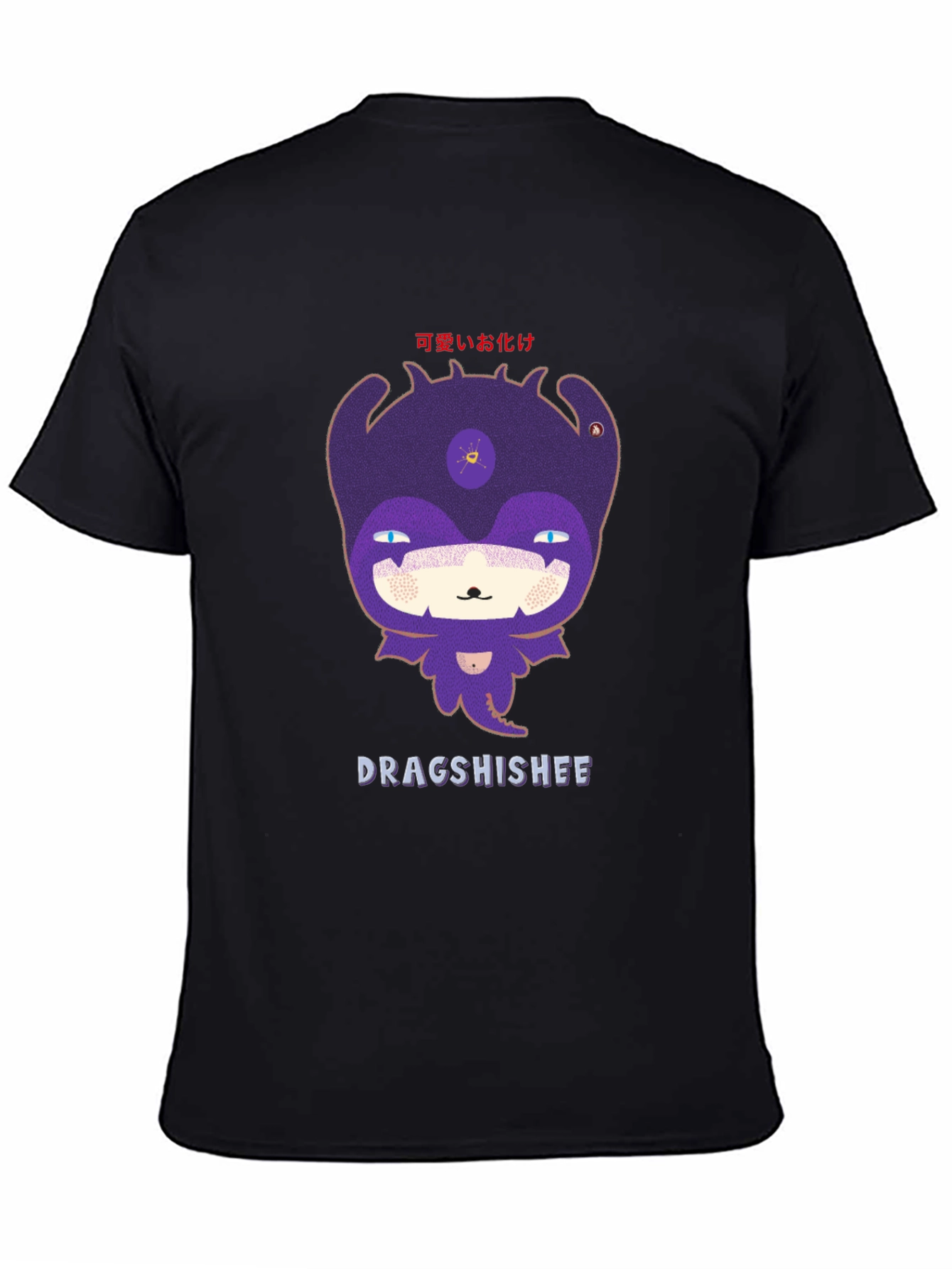 Dragshishee Graphic Tee - Black Cotton Blend