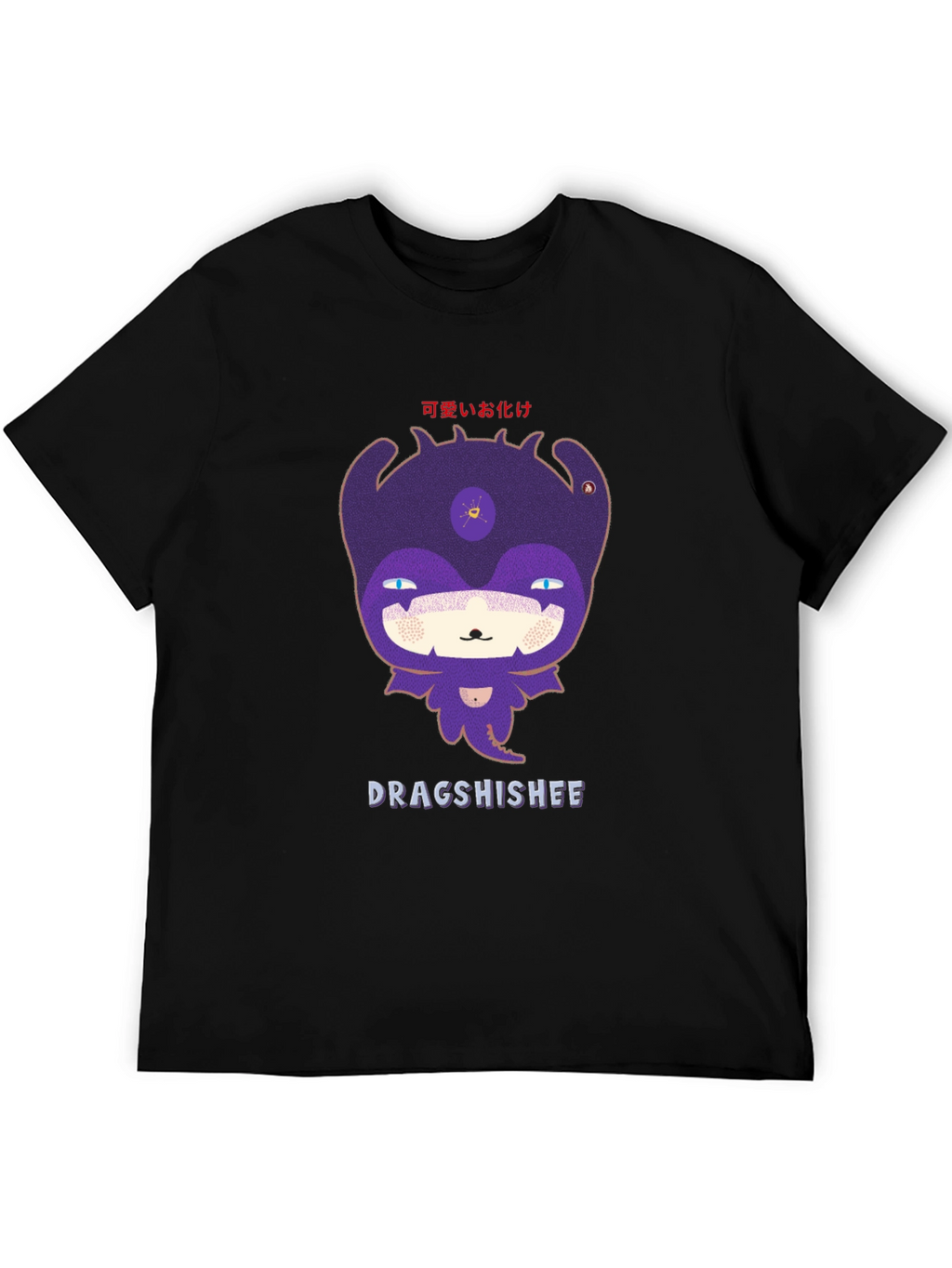 Dragshishee Graphic Tee - Black Cotton Blend
