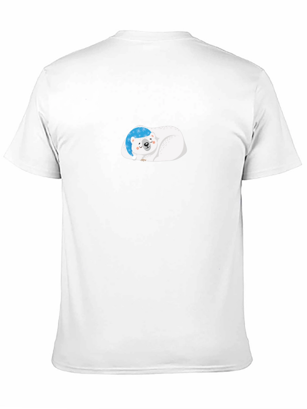 Cute Polar Bear Graphic Black T-Shirt