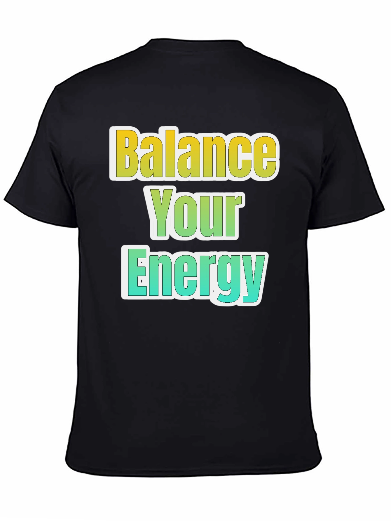 Balance Your Energy Black Graphic Tee