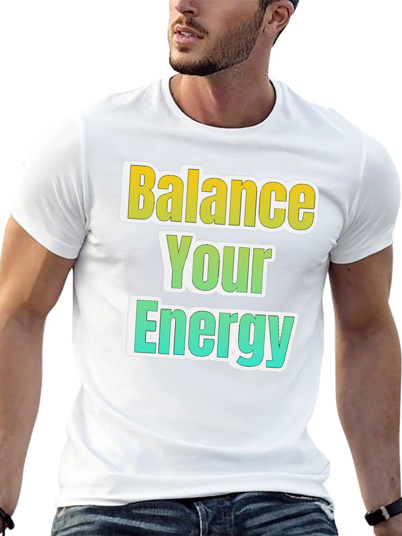 Balance Your Energy Black Graphic Tee