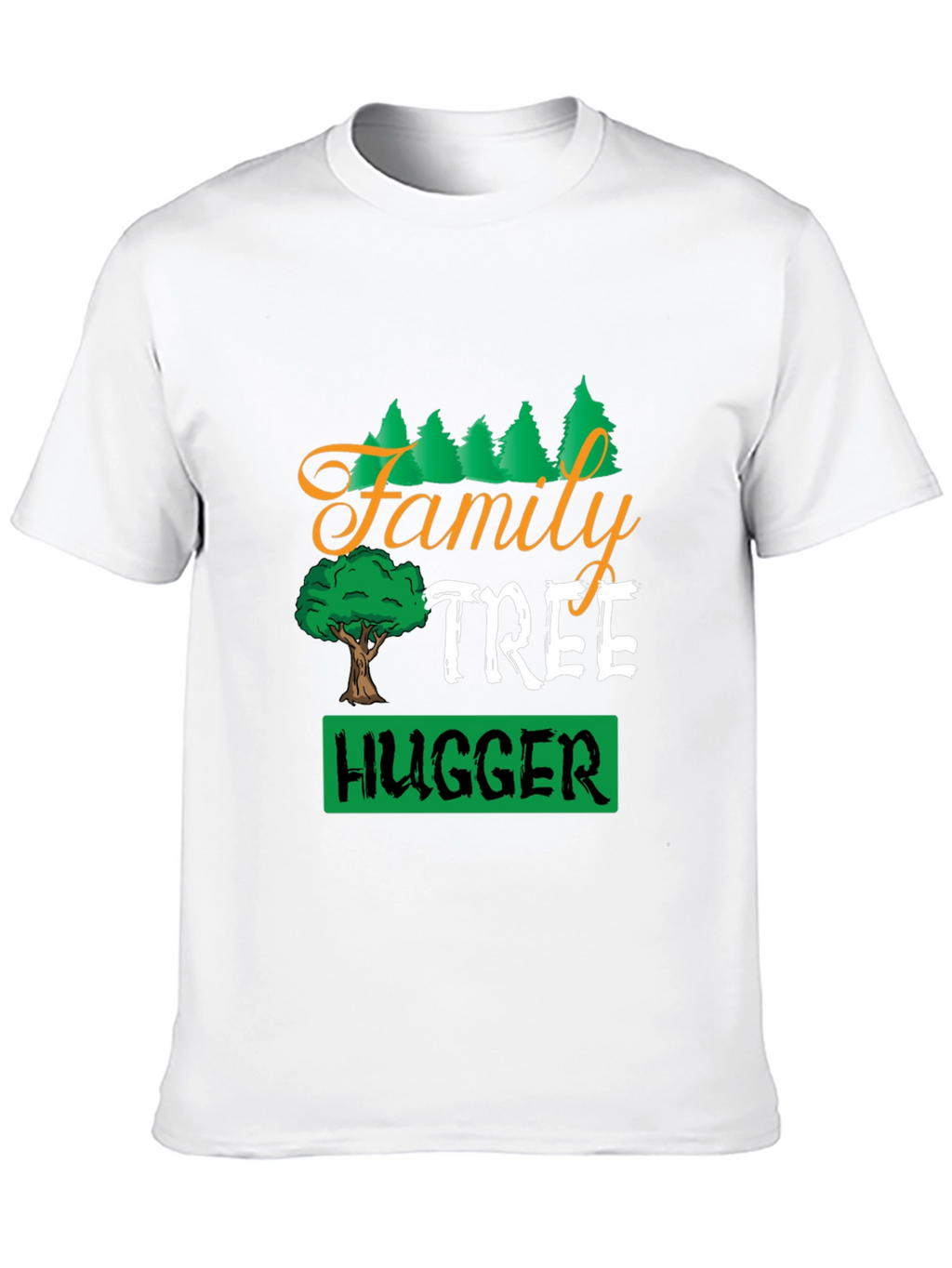 Family Tree Hugger Black T-Shirt