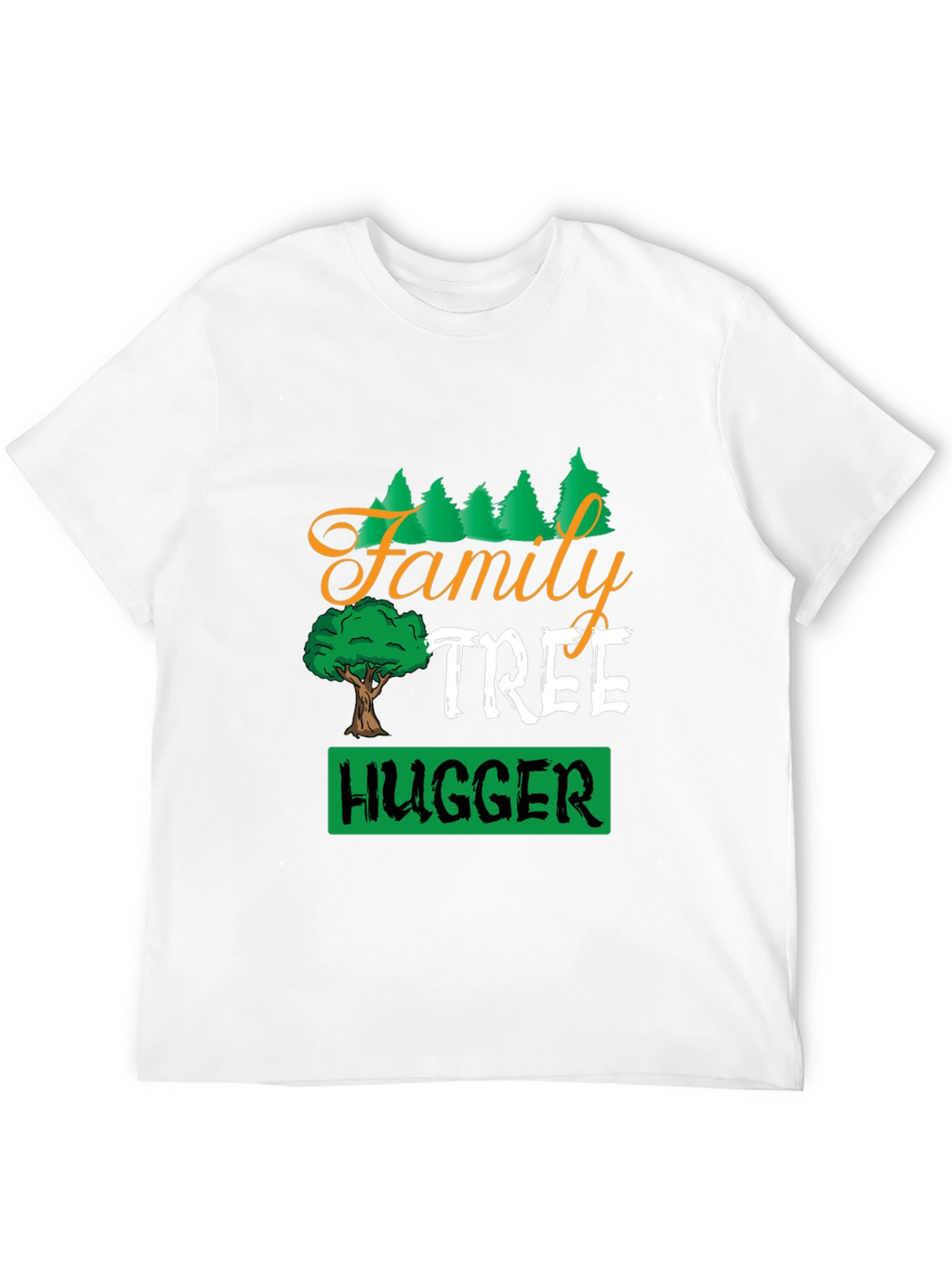 Family Tree Hugger Black T-Shirt