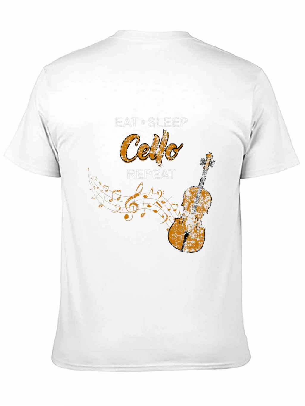 Eat Sleep Cello Repeat Black T-Shirt