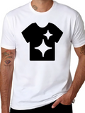 Cool Black Graphic Tee - Sparkle Design
