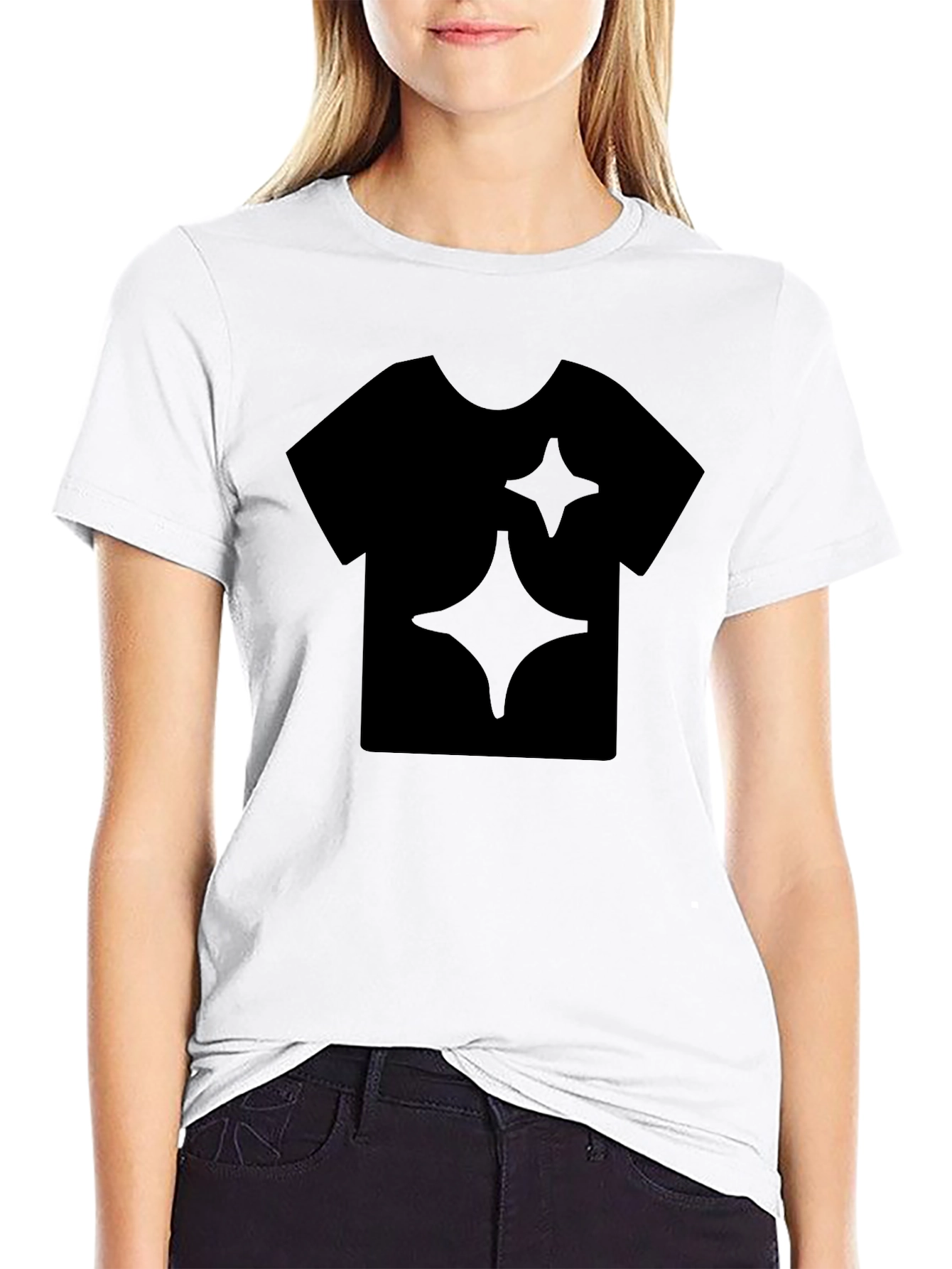 Cool Black Graphic Tee - Sparkle Design