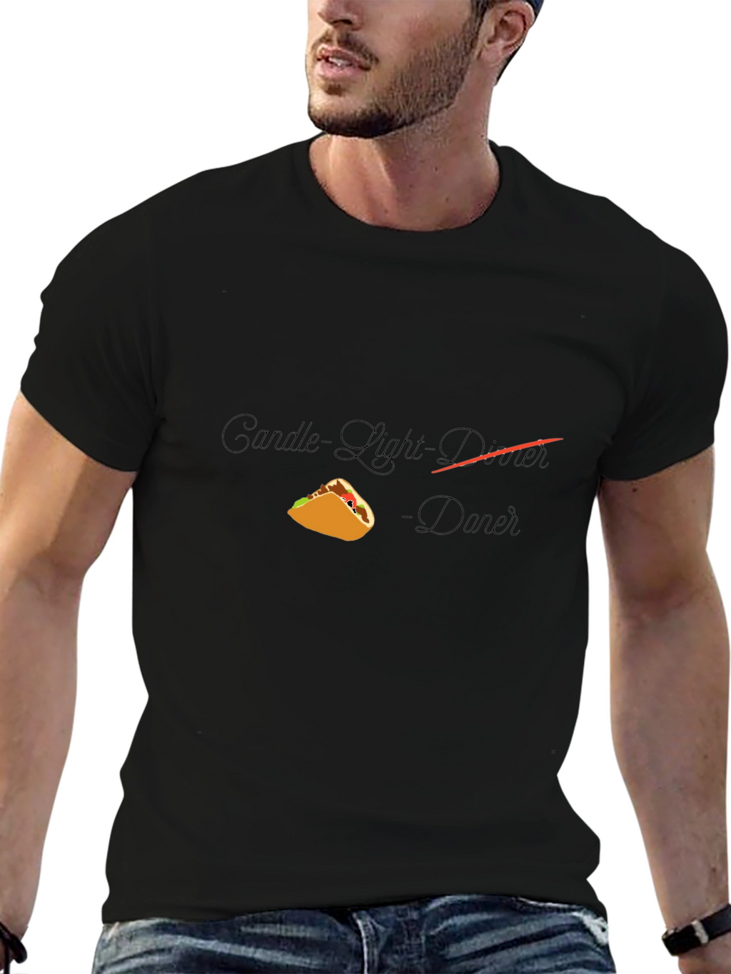 Taco Dinner T-Shirt - Candlelight Novelty Tee