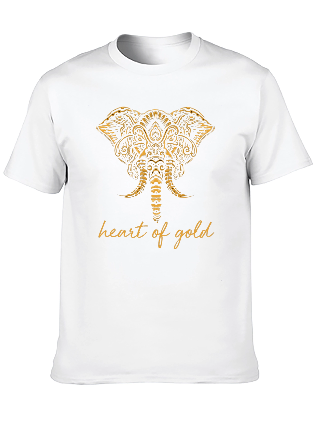 Heart of Gold Elephant Graphic Tee