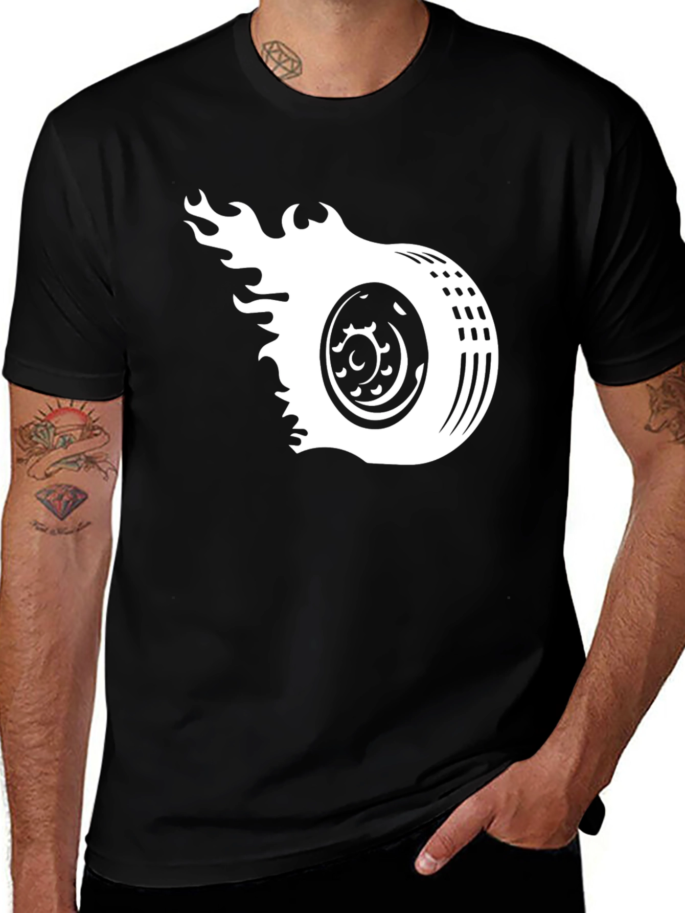 Burning Wheel Black T-Shirt