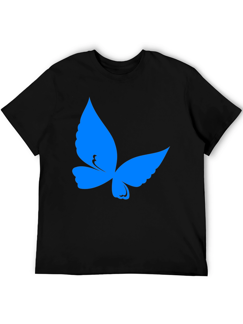 Butterfly Graphic Tee - Soft Black Cotton