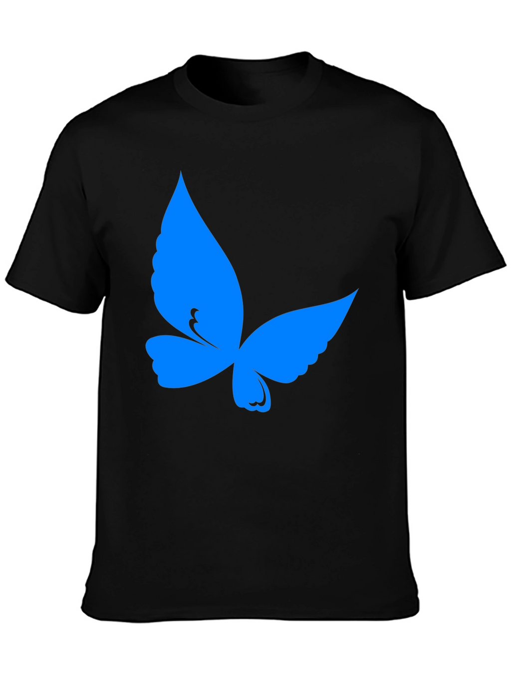 Butterfly Graphic Tee - Soft Black Cotton