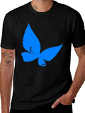 Butterfly Graphic Tee - Soft Black Cotton