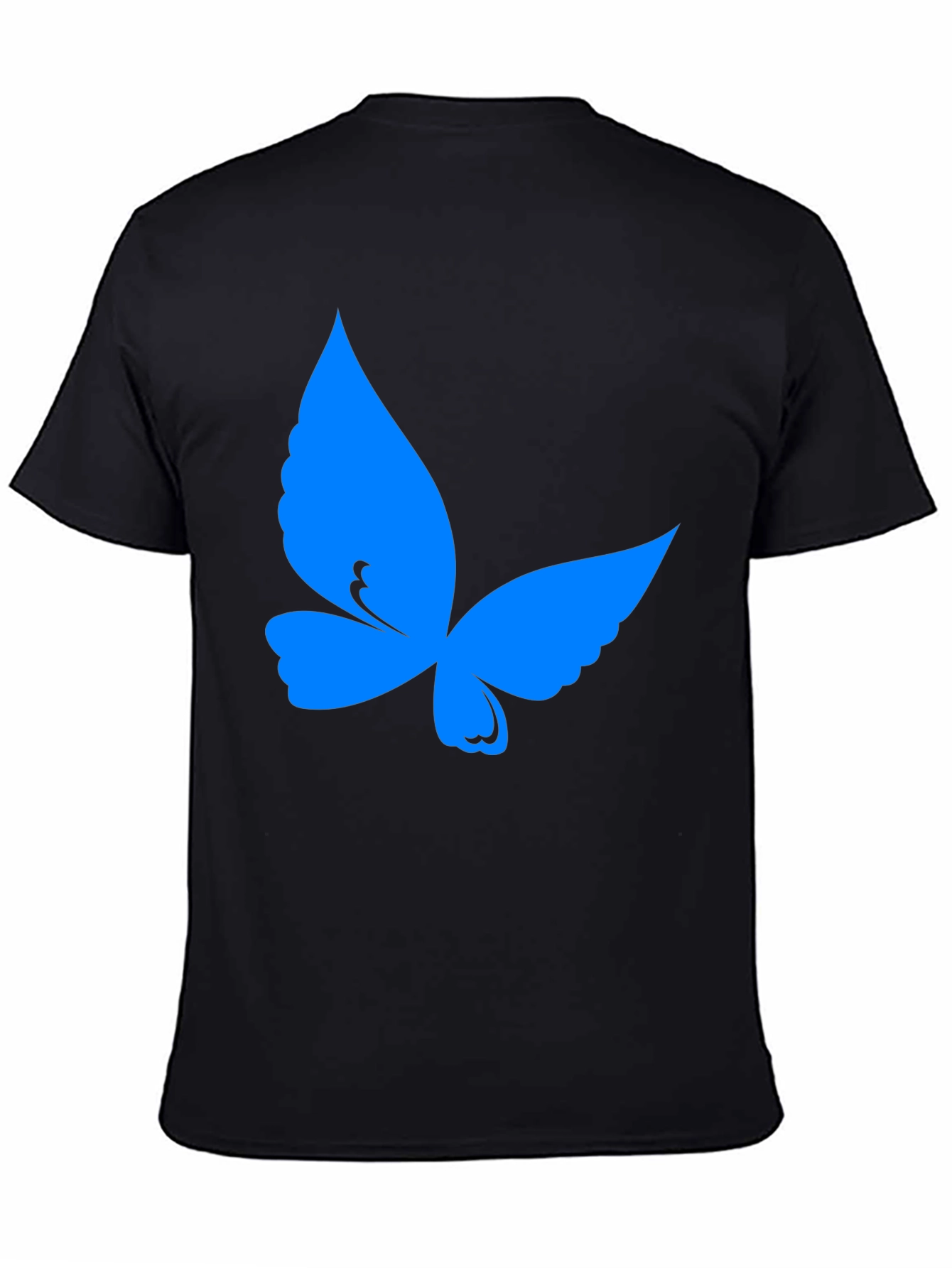 Butterfly Graphic Tee - Soft Black Cotton