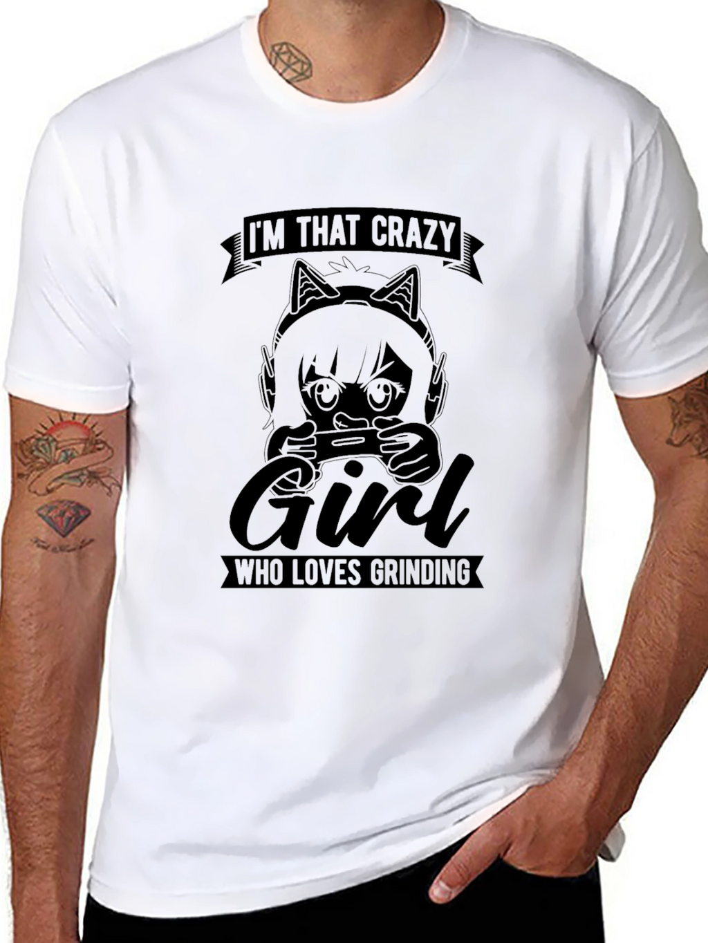 Crazy Gamer Girl T-Shirt