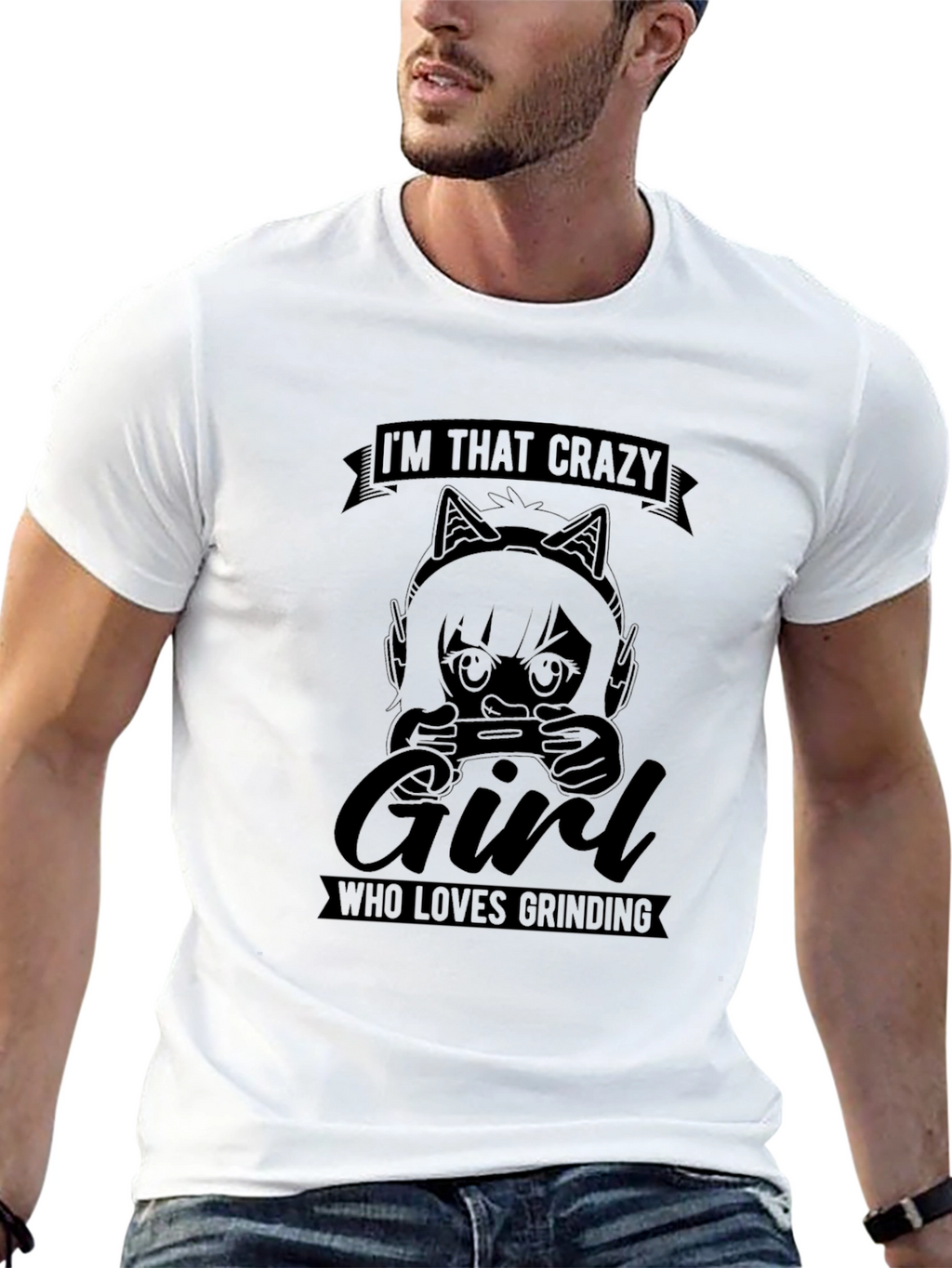 Crazy Gamer Girl T-Shirt