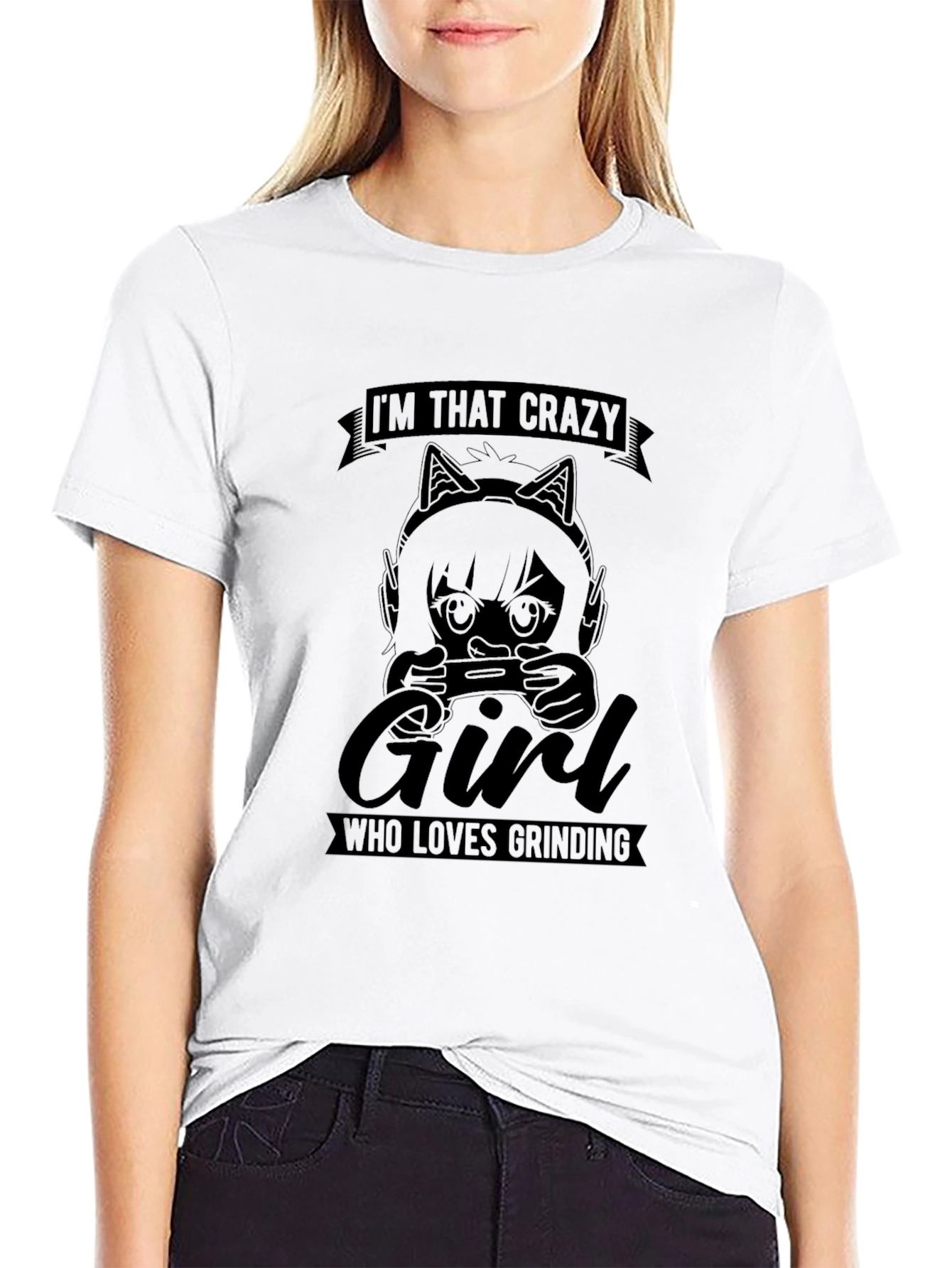 Crazy Gamer Girl T-Shirt