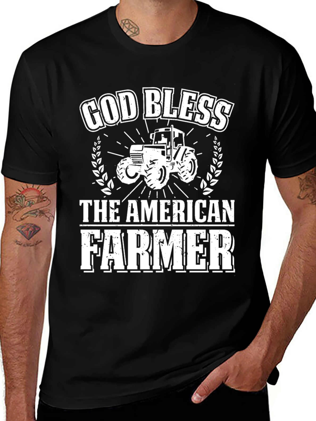 God Bless The American Farmer Graphic Tee