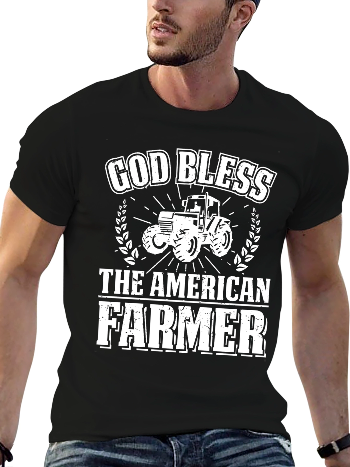 God Bless The American Farmer Graphic Tee