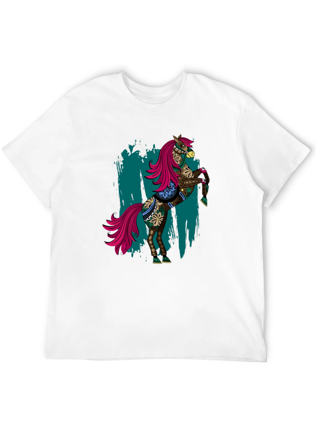Cool Horse Tee - Mens Black Graphic T-Shirt