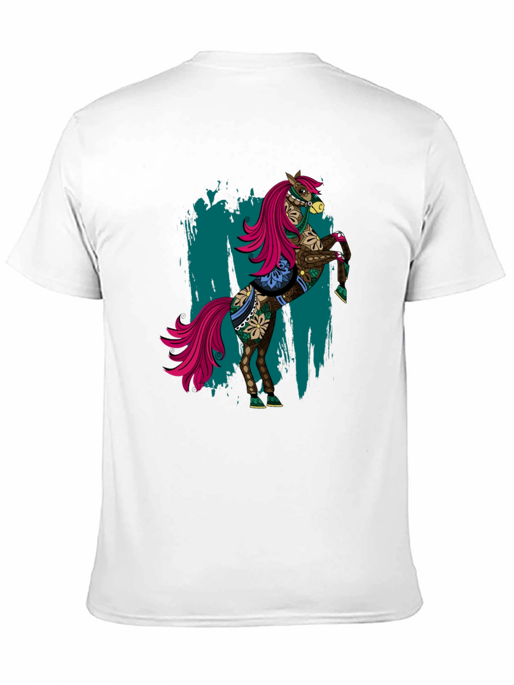 Cool Horse Tee - Mens Black Graphic T-Shirt