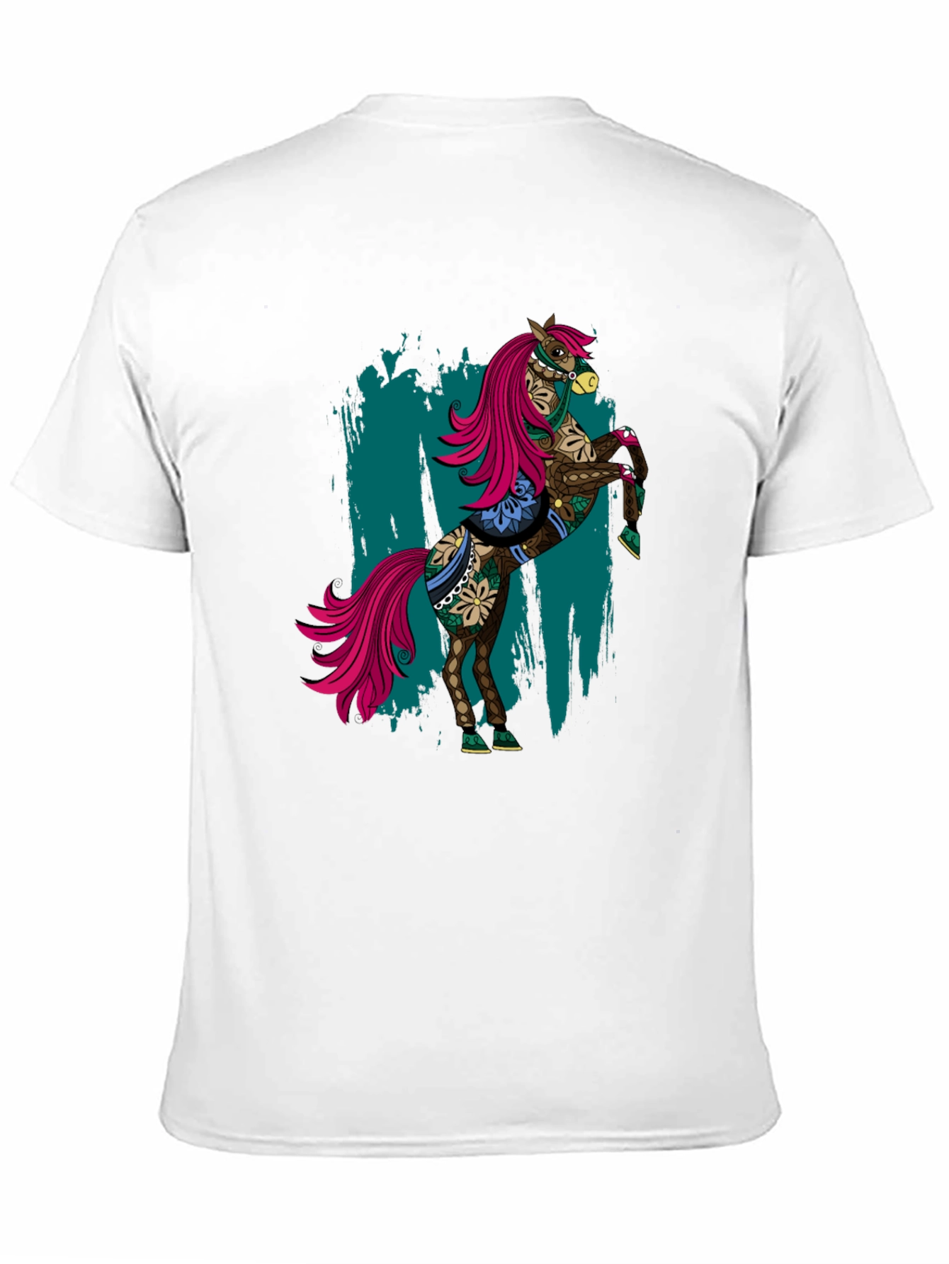 Cool Horse Tee - Mens Black Graphic T-Shirt