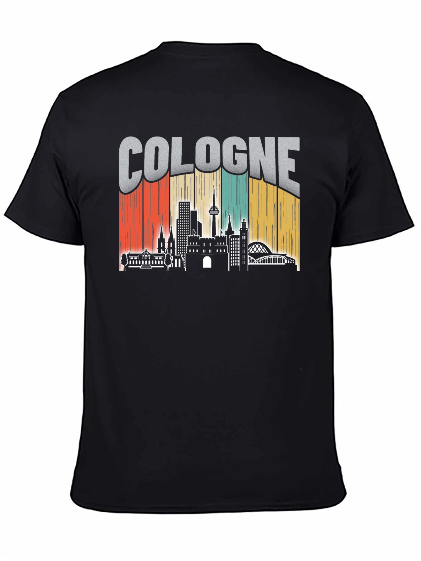 Cologne Skyline T-Shirt - Vintage City Graphic Tee
