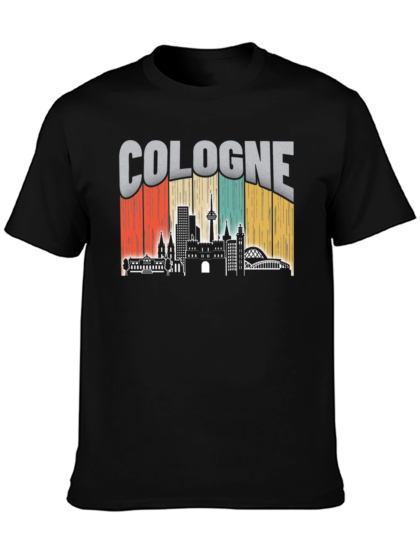 Cologne Skyline T-Shirt - Vintage City Graphic Tee