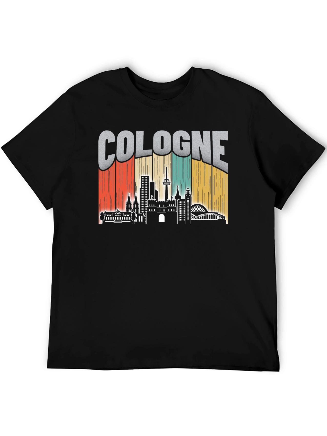Cologne Skyline T-Shirt - Vintage City Graphic Tee