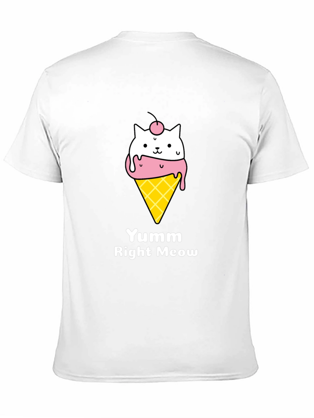 Yumm Right Meow Cat Ice Cream T-Shirt