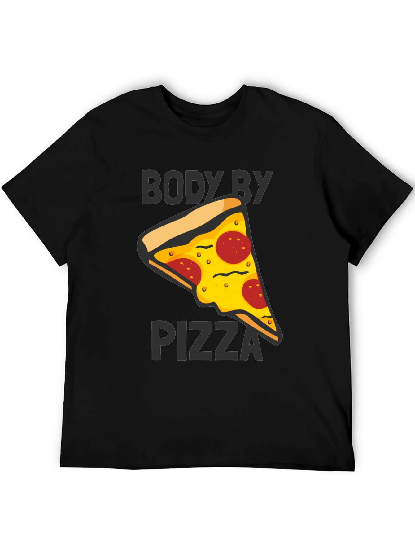 Body By Pizza Graphic Tee - Funny Unisex T-Shirt